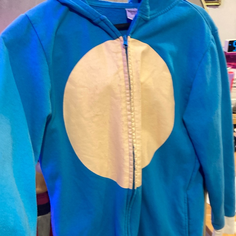 Sonic the Hedgehog blue Kids Costume with Hood